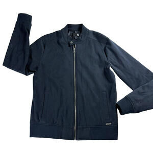 Guess G By Guess Mens M Quilted Bomber Jacket Black Zip Streetwear Retro 90s Fit